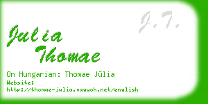 julia thomae business card